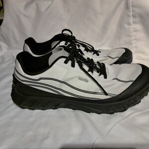 NOR Men's Black and White Shoes